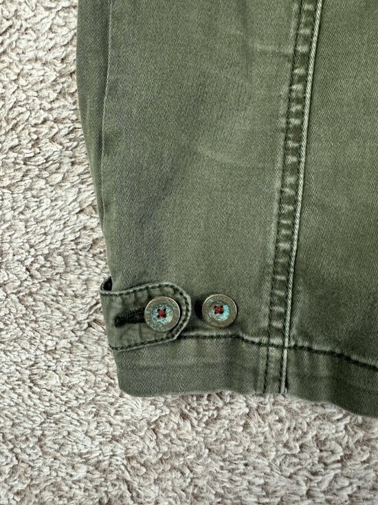 Pilcro Anthropologie Hyphen Jeans Moss Olive Green Casual Pants Women's 27 - Picture 4 of 14